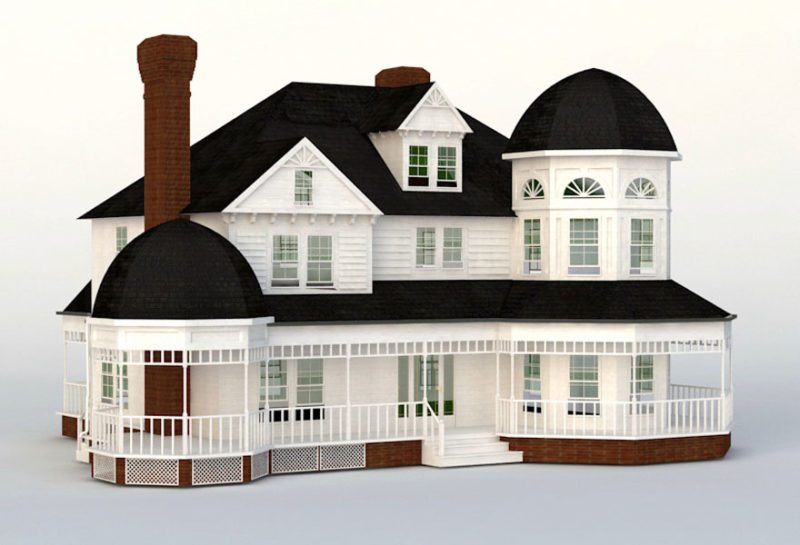 Victorian House 3d Model Buildings