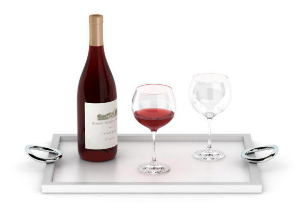  Wine and Wine Glass 3D Model