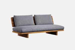 Wood Design Double Sofa 3D Model