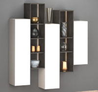 Wood Hanged Cabinet 3D Model Cabinet