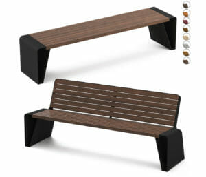 Wood Street Bench and Banquette 3D Model