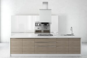 Wooden Kitchen Design 3D Model