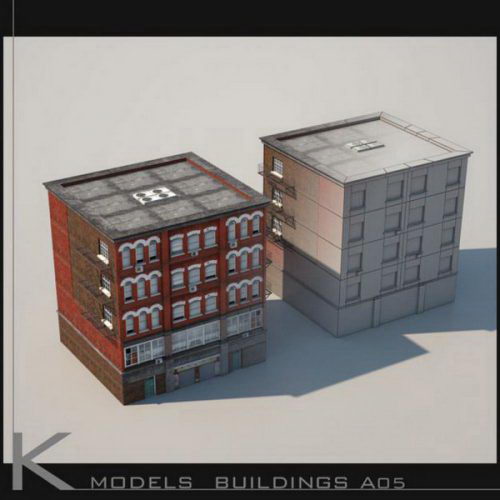 Building Exterior Collection Set 3D Model 18