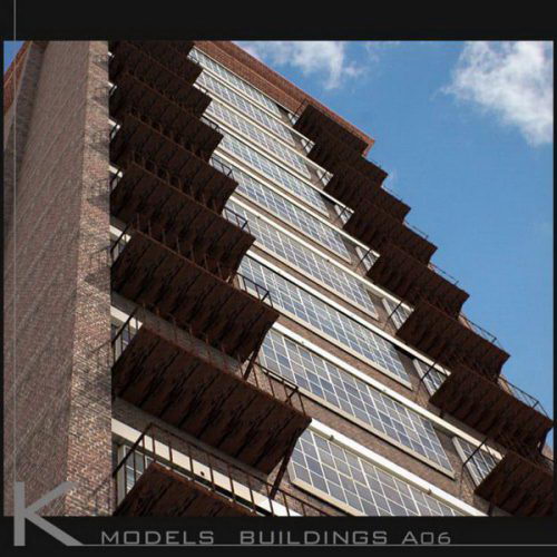 Building Exterior Collection Set 3D Model 17