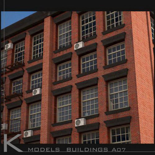 Building Exterior Collection Set 3D Model 15