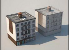 Building Exterior Collection Set 3D Model 10