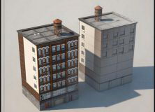 Building Exterior Collection Set 3D Model 26