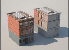 Building Exterior Collection Set 3D Model 5