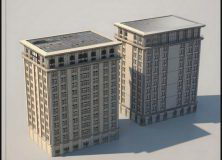 Building Exterior Collection Set 3D Model