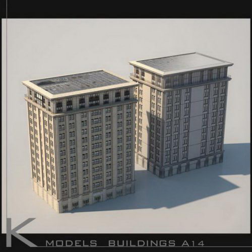 Building Exterior Collection Set 3D Model