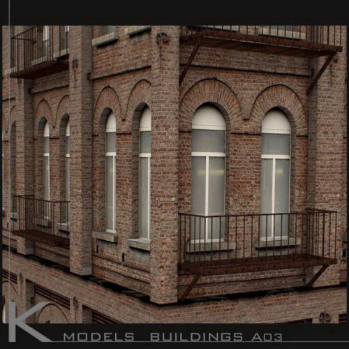 Building Exterior Collection Set 3D Model 23
