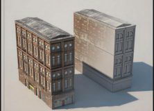 Building Exterior Collection Set 3D Model 22