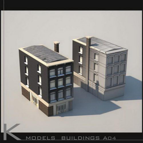 Building Exterior Collection Set 3D Model 20