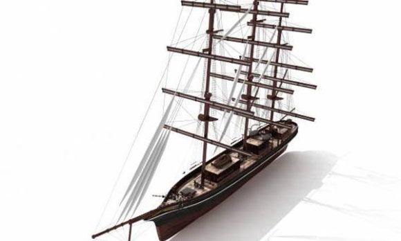 Sailboat free 3D model
