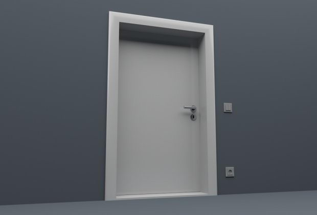 Simple Door 3D Model