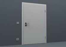 Simple Door 3D Model