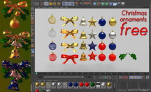 Christmas Ornaments Pack 3D Model