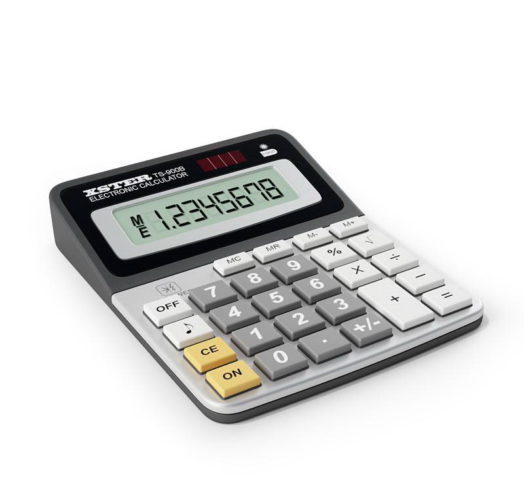 electronic calculator 3d model
