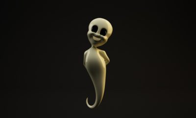 Free Rigged C4D Ghost Model