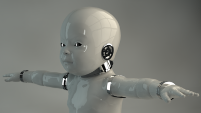 Robot Baby 3D Model