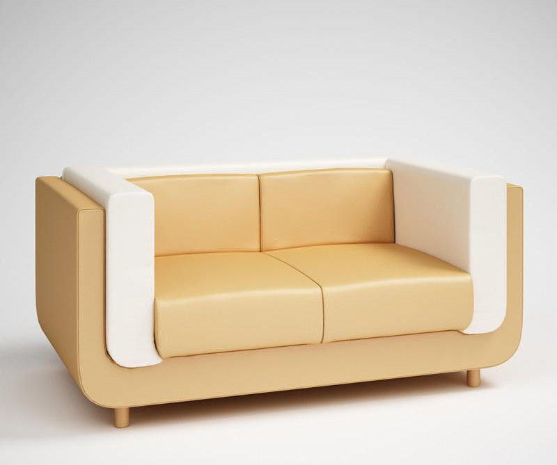 3D sofa model for Cinema 4D