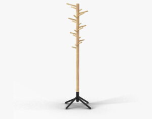 Wooden Coat Rack Hanger 3D Model